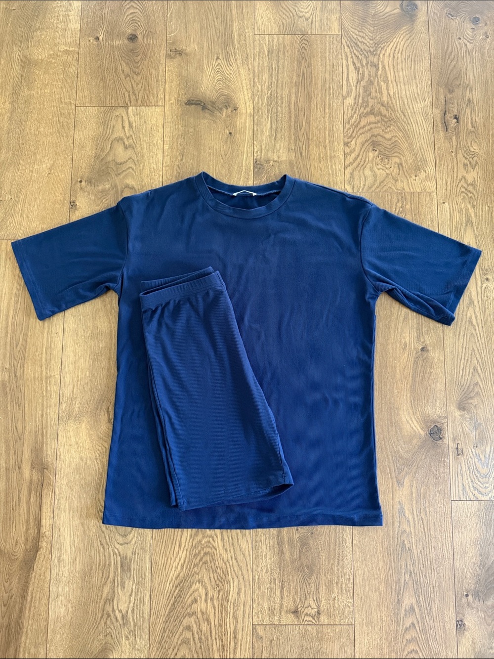 Ribbed Lounge Bike Short Set